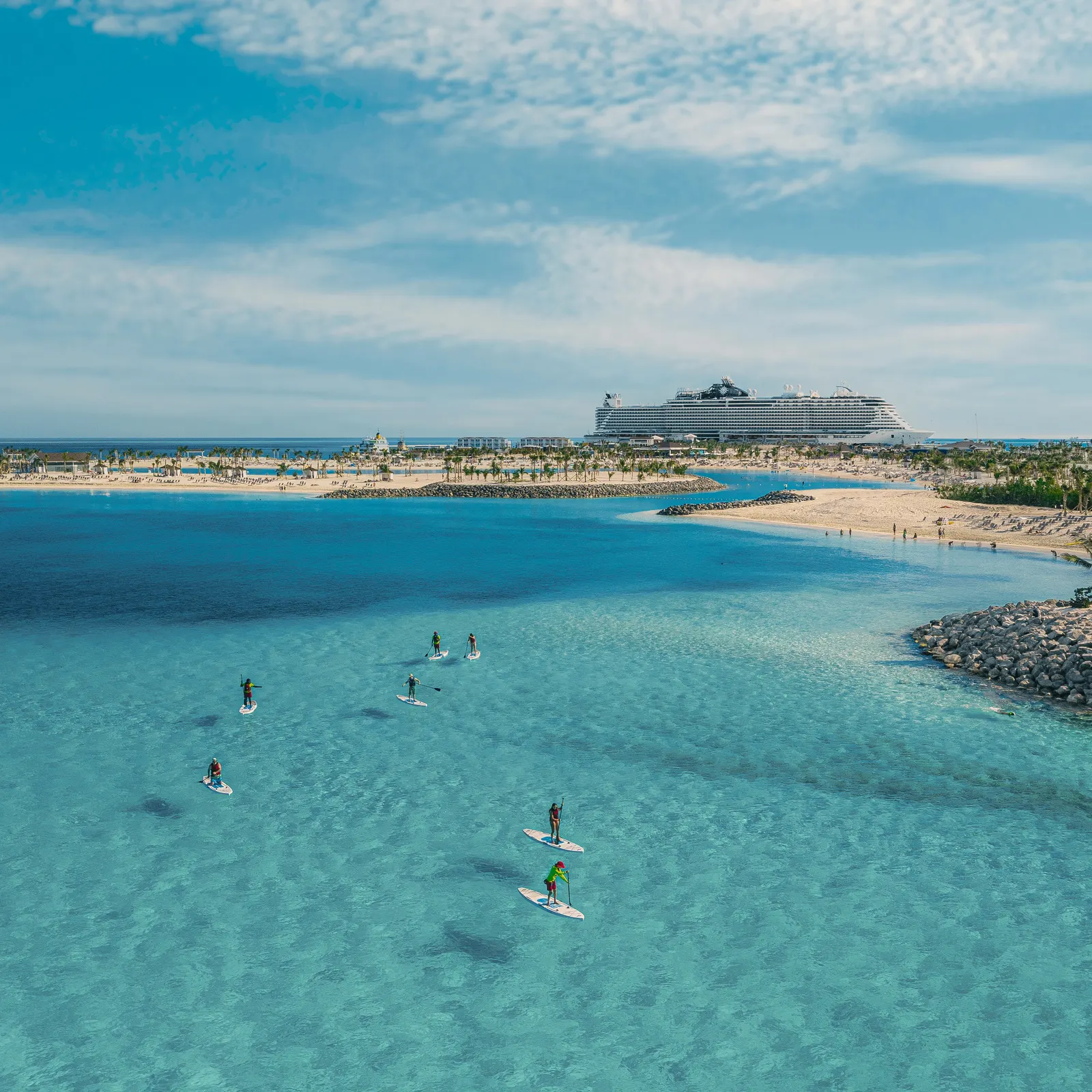 Paddleboarding at Ocean Cay MSC Marine Reserve