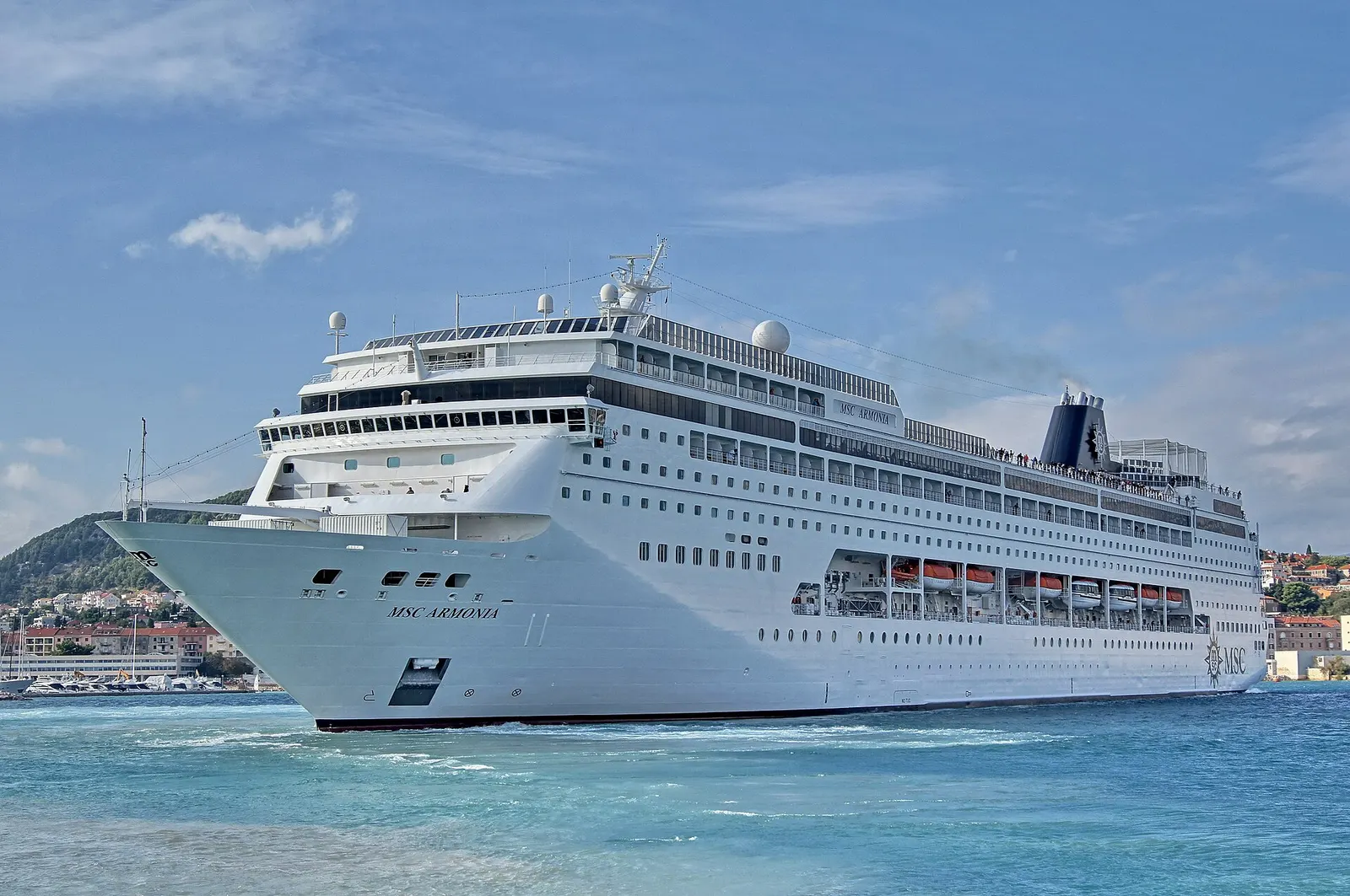 MSC Armonia at sea