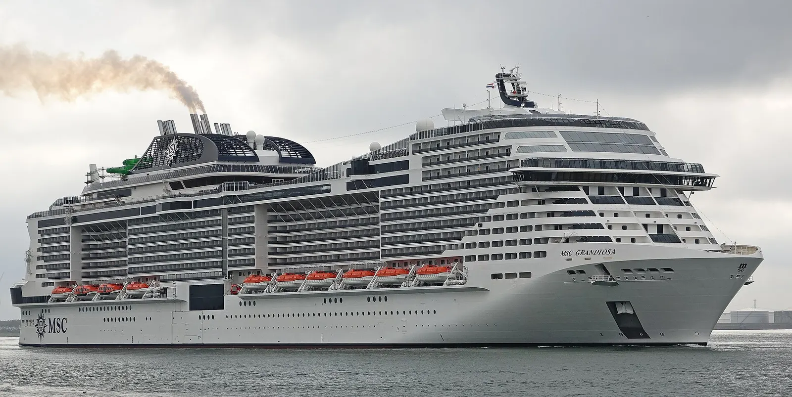 MSC Grandiosa at sea