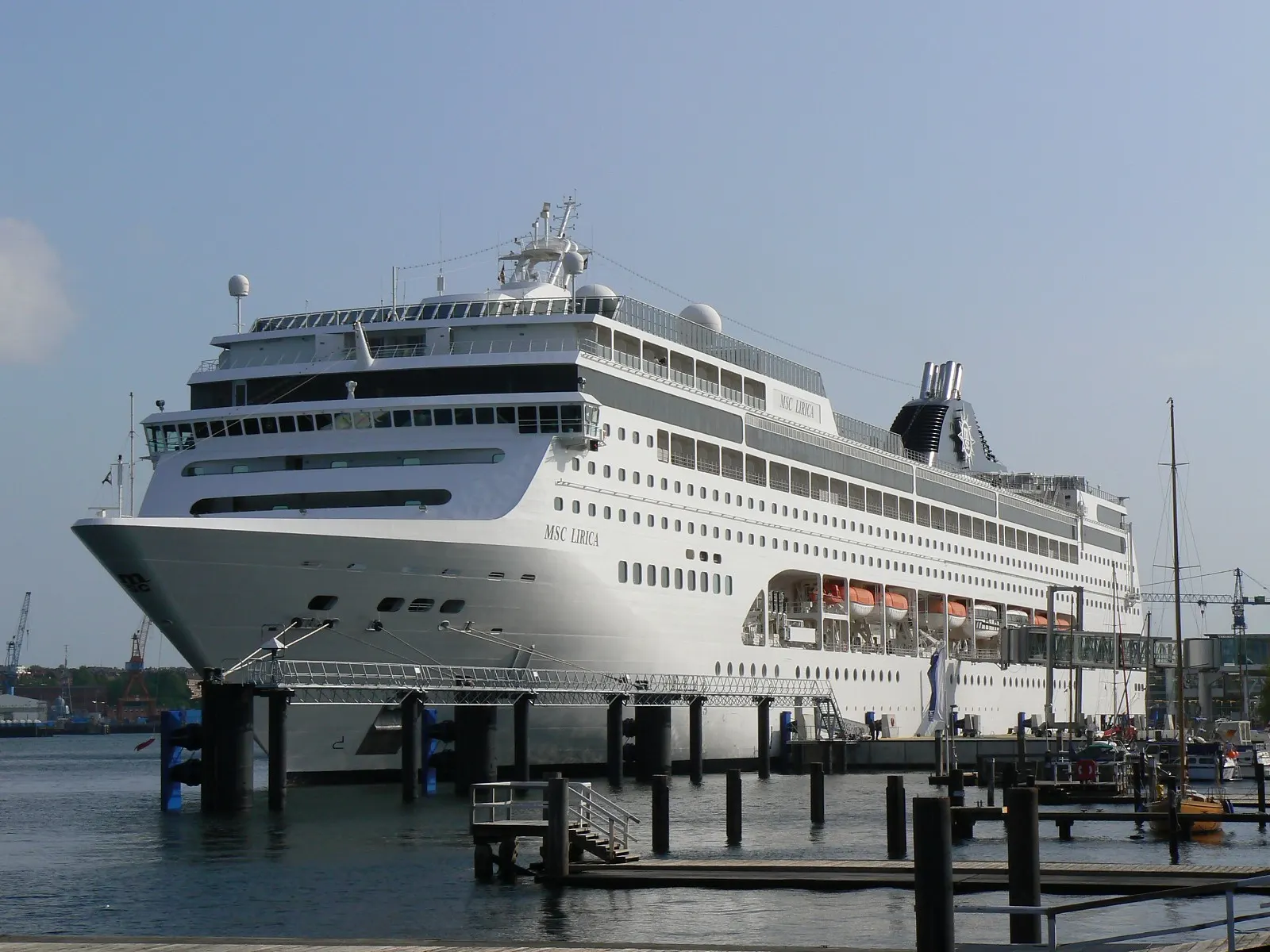 MSC Lirica at sea
