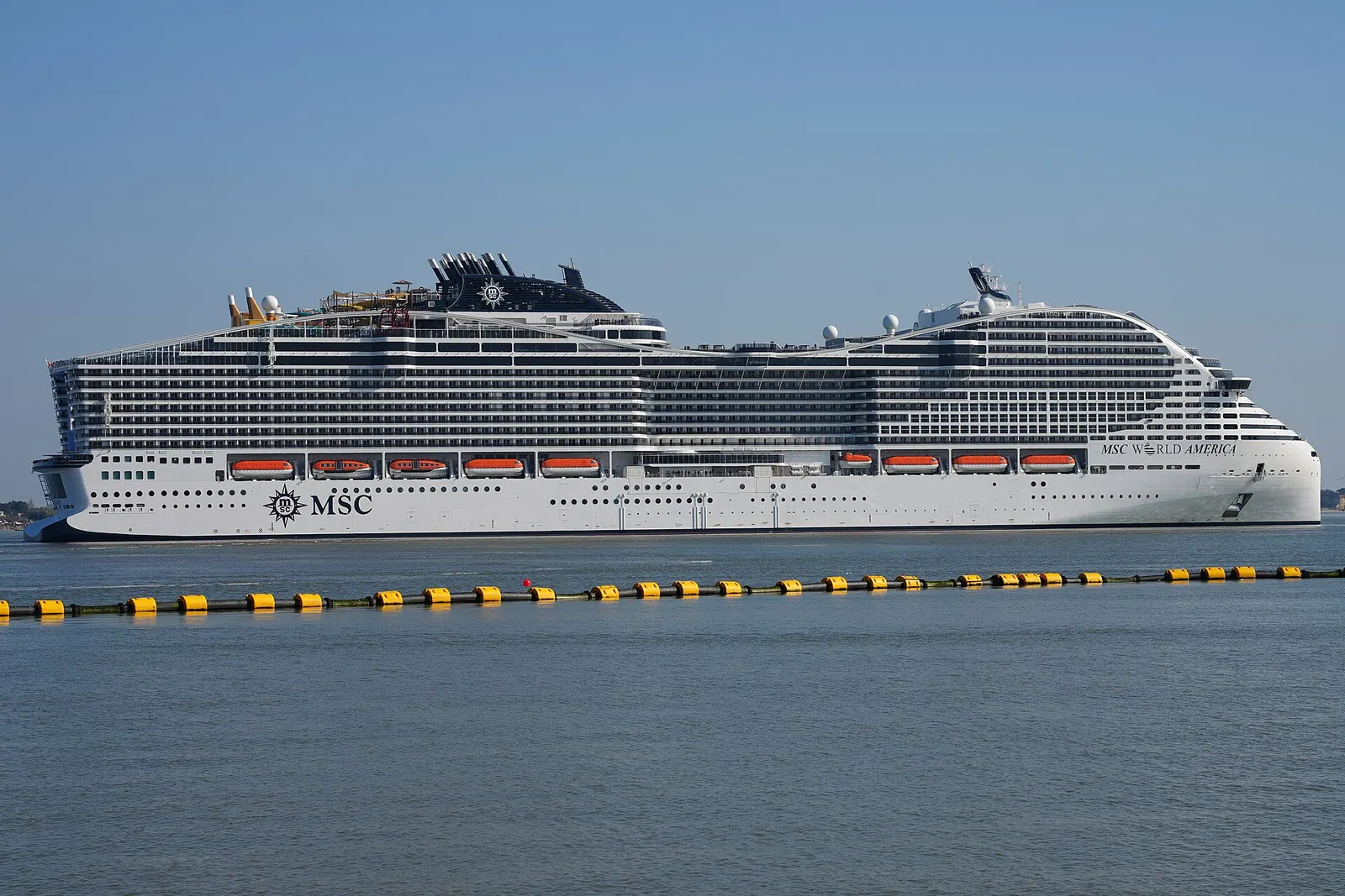 MSC World America at sea
