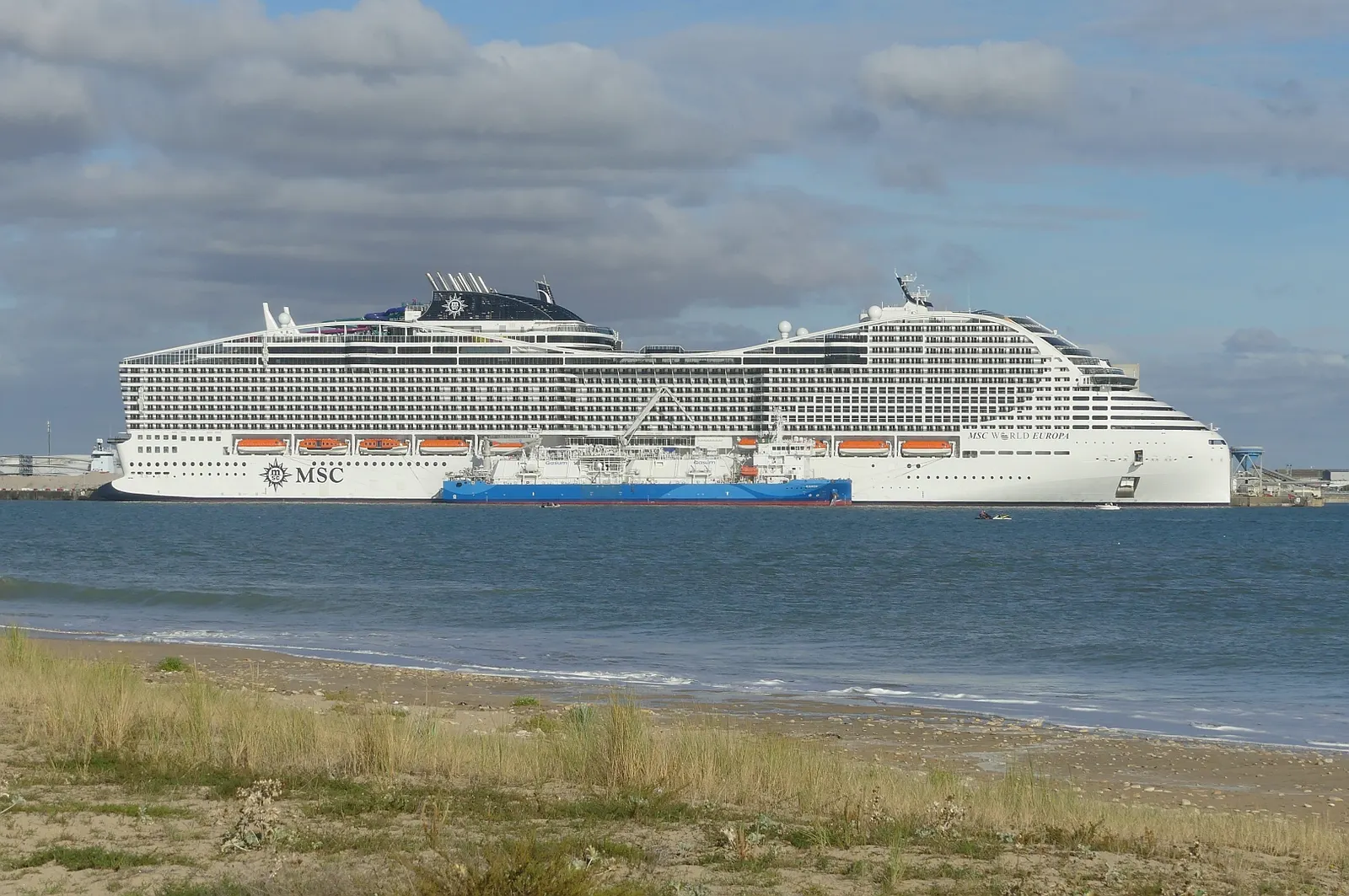 MSC World Europa at sea